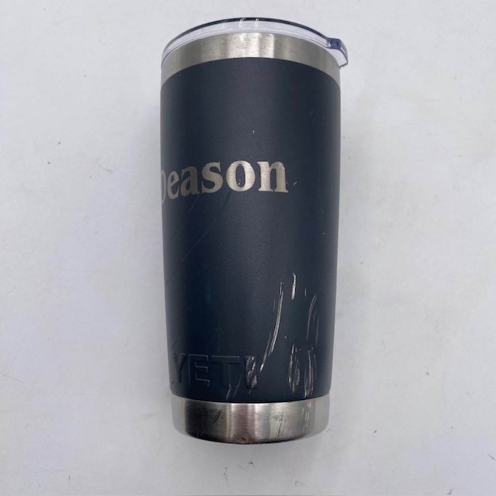 YETI Rambler 20 oz Tumbler Navy Blue Stainless Steel MagSlider Lid Deason SEO